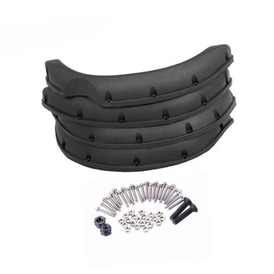 Abaodam 4pcs Black Rubber Wheel Eyebrow for Rc Crawler Cars Protects Against Scratches and to Paint Easy Installation