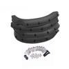 Abaodam 4pcs Black Rubber Wheel Eyebrow for Rc Crawler Cars Protects Against Scratches and to Paint Easy Installation view 1