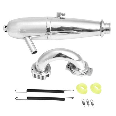 Alomejor Dual Exhaust Joint Adds Fun Engine Exquisite Appearance with Fine Workmanship for HSP 1/8 RC Car SH GO 21/28CXP