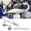 Alomejor Dual Exhaust Joint Adds Fun Engine Exquisite Appearance with Fine Workmanship for HSP 1/8 RC Car SH GO 21/28CXP view 3