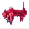 BeaxTurbo Racing Upgrade Parts CNC Aluminum7075# Front Axle Housing for Axial SCX6 Honcho 1/6 (red-Silver) view 2