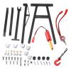 Alomejor RC Engine Crane Jack Electric Model Car Crane Strong Metal Texture Vivid RC Remote Control Vehicles Accessories for Lifting Motor Drive Mode (Black) view 1
