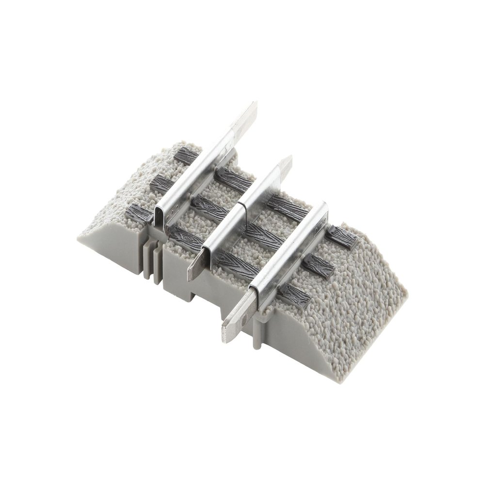 Lionel FasTrack 1.375 Inch Straight with Roadbed O Gauge Model Train 4 Piece Track Pack