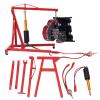 Alomejor RC Engine Crane Jack Electric Model Car Crane Strong Metal Texture Vivid RC Remote Control Vehicles Accessories for Lifting Motor Drive Mode (Red) view 4