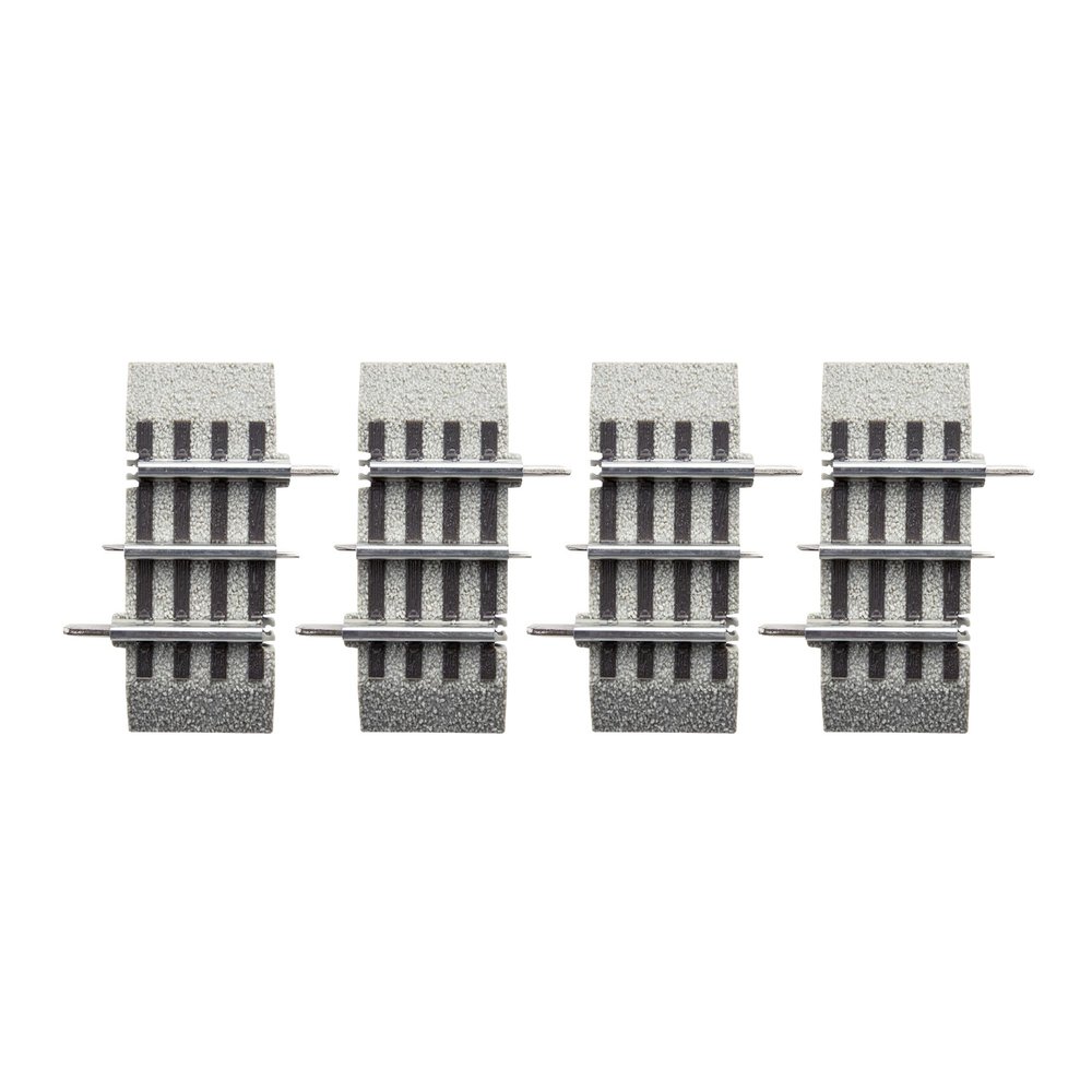 Lionel FasTrack 1.75 Inch Straight O Gauge Model Train 4 Piece Track Pack