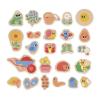 Janod - 24 Wooden Magnets - Garden Theme - Garden Animals - Wooden Toy - Ideal for Board or Fridge - Magnetic Educational Game for Handling, Experiencing and Fun - From 2 Years, J09646 view 2