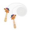 Janod - Adjustable Skipping Rope for Children - Wooden Dog Head Handles - 2m Rope - Ideal for Outdoor Play and Outdoor Activities - Develops Motor Skills - From 3 Years - J03378 view 1