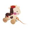 Janod - Wooden Ride-On Cow with Bell - Pull-Along and Push-Along Toy - Motor Skills & Imagination Training - 50cm String Suitable for Small Hands - from 12 Months, J03324 view 1