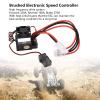 320A RC Brushed Electronic Speed Controller, 7.4-16V ESC with Heat Sink for 1/10 RC Car Boat, Compatible with 2-4S LiPo, 6-12 NiMH Batteries view 2