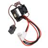 320A RC Brushed Electronic Speed Controller, 7.4-16V ESC with Heat Sink for 1/10 RC Car Boat, Compatible with 2-4S LiPo, 6-12 NiMH Batteries view 3