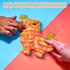 NiToy Dinosaur Pop Fidget Toy for Travel, Home, Classroom, Kids & Adults Silicone Stress Relief Sensory Game, Dual-Sided Educational Bubble Toy for Fine Motor Skills, Focus, Anxiety Reduction (Orange) view 3