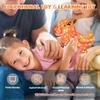 NiToy Dinosaur Pop Fidget Toy for Travel, Home, Classroom, Kids & Adults Silicone Stress Relief Sensory Game, Dual-Sided Educational Bubble Toy for Fine Motor Skills, Focus, Anxiety Reduction (Orange) view 4