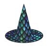 3d Magical Dragon Scales Pattern Print Party Hat Halloween Carnival Witches Hats For Themed Parties Cosplay Holiday Decor view 1