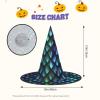 3d Magical Dragon Scales Pattern Print Party Hat Halloween Carnival Witches Hats For Themed Parties Cosplay Holiday Decor view 3