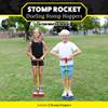 Dueling Stomp Hopper Kids Easter Basket Stuffers - Jump, Bounce & Squeak Foam POGO Jumper for Kids - Toddler Pogo Stick with Soft Grips & Stretchy Bands - STEM Indoor & Outdoor Toys for 3-5 Year Olds view 2