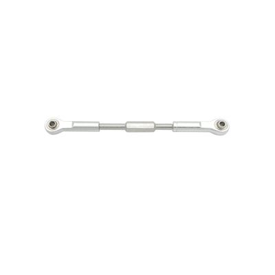 for HSP 94111/94188 RC Car Upgrade 2pcs CNC Machined Aluminium Alloy Stee Rod RC Linkage Servo Rod Replacement Accessory RC Car Parts(Silver,105mm)