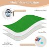 Green Solid Color Pure Plain Extra Large Resuable Toddler Mattress Pads Waterproof Washable Bed Wetting Pads Breathable Toddler Bedding Products for Baby Boys Girls, 52" L x 34" W view 3