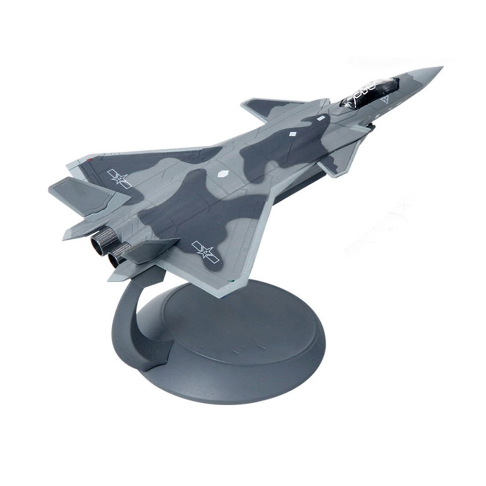 OQMAZO Die Cast Plane 1:144 for J-20 Fighter Air Force Metal Die Cast Alloy Finished Simulation Aircraft Model Collection Finished Metal Airplane