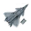 OQMAZO Die Cast Plane 1:144 for J-20 Fighter Air Force Metal Die Cast Alloy Finished Simulation Aircraft Model Collection Finished Metal Airplane view 4