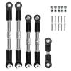 for Arrma for Infraction for Limitless for Felony for Typhon for 1/7 RC Car Upgrade Parts 5pcs Steel Turnbuckles Camber Links Toe Links Set Linkage RC Car Parts view 1