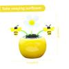 Veesper Solar Dancing Toy, Shaking Head Car Ornaments Solar Dancing Flowers Shaking Head Car Decoration for Office Desk Decoration Bee view 2