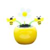 Veesper Solar Dancing Toy, Shaking Head Car Ornaments Solar Dancing Flowers Shaking Head Car Decoration for Office Desk Decoration Bee view 3
