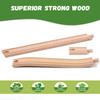 Wooden Train Track Accessories Train Railway Accessories Double Suspension Train Bridge Toy Train Set for Toddlers 3-5 Train Tracks Compatible with All Leading Brands view 3