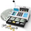 Calculator Cash Register - 103 Pcs Toy Cash Register, Store Set with Microphone, Credit Card and Banking for Kids, Toddler Math Learning Toys, Preschool Gifts for 3, 4, 5, 6, 7, 8+ Years Old Boy Girl view 1