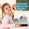Calculator Cash Register - 103 Pcs Toy Cash Register, Store Set with Microphone, Credit Card and Banking for Kids, Toddler Math Learning Toys, Preschool Gifts for 3, 4, 5, 6, 7, 8+ Years Old Boy Girl view 4