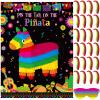 Faccito Mexican Fiesta Party Pin Tail Poster with 24 Stickers Blindfold for Cinco De Mayo Birthday Party Supplies(Donkey) view 1