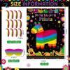 Faccito Mexican Fiesta Party Pin Tail Poster with 24 Stickers Blindfold for Cinco De Mayo Birthday Party Supplies(Donkey) view 2