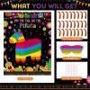Faccito Mexican Fiesta Party Pin Tail Poster with 24 Stickers Blindfold for Cinco De Mayo Birthday Party Supplies(Donkey) view 3