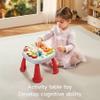 Baby Activity Table Learning & Fun, Baby DJ Table for Sitting Play, Keyboard Musical Toy and Detachable Red Legs Activity Table for Toddlers, Educational Interactive Toys for Kids view 3