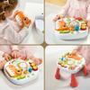 Baby Activity Table Learning & Fun, Baby DJ Table for Sitting Play, Keyboard Musical Toy and Detachable Red Legs Activity Table for Toddlers, Educational Interactive Toys for Kids view 4