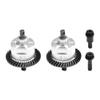 4140 Carbon Steel + 7075 Alloy Front & Rear Complete Differential for Traxxas 1:16 Mini Maxx/Mini Slash/XRT VXL 3S Monster Truck Upgrades - Silver view 1