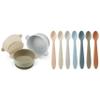PandaEar 3 Pack Baby Bowls & 7 Pack Silicone Baby Feeding Spoons view 1