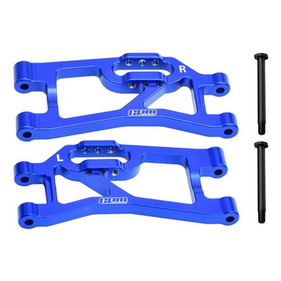 Aluminum 7075 Alloy Rear Lower Suspension Arms for Traxxas 1/16 Mini Maxx 4WD RTR Brushless Monster Truck 107154-1 Upgrades - Blue