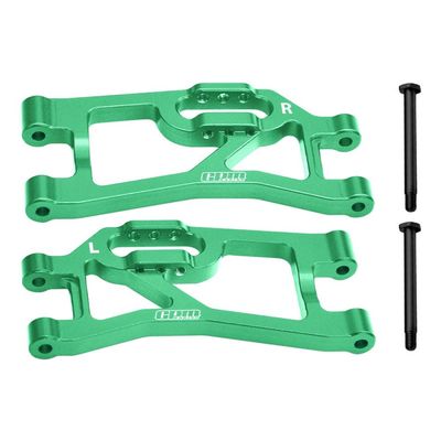 Aluminum 7075 Alloy Rear Lower Suspension Arms for Traxxas 1/16 Mini Maxx 4WD RTR Brushless Monster Truck 107154-1 Upgrades - Green
