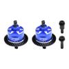 4140 Carbon Steel + 7075 Alloy Front & Rear Complete Differential for Traxxas 1:16 Mini Maxx/Mini Slash/XRT VXL 3S Monster Truck Upgrades - Blue view 1