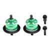 4140 Carbon Steel + 7075 Alloy Front & Rear Complete Differential for Traxxas 1:16 Mini Maxx/Mini Slash/XRT VXL 3S Monster Truck Upgrades - Green view 1