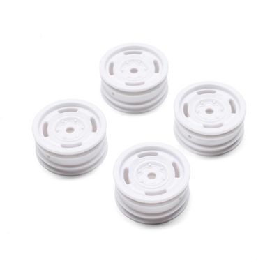 Axial 1.0 Bronco Heritage Wheels, White: SCX24, AXI-2184