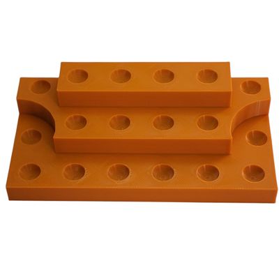 Tiered Marbles Display Holds 18 Marbles 5/8" to .72"- Sphere Display great for shelves Burnt orange #6282