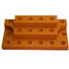 Tiered Marbles Display Holds 18 Marbles 5/8" to .72"- Sphere Display great for shelves Burnt orange #6282 view 1