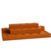 Tiered Marbles Display Holds 18 Marbles 5/8" to .72"- Sphere Display great for shelves Burnt orange #6282 view 3