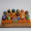 Tiered Marbles Display Holds 18 Marbles 5/8" to .72"- Sphere Display great for shelves Burnt orange #6282 view 4