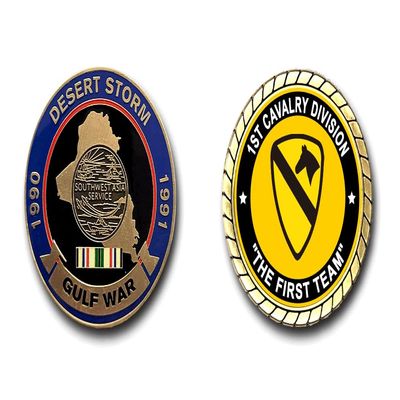 1st Cavalry Division Desert Storm/Gulf War Challenge Coin