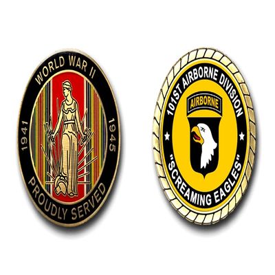 101st Airborne Division Screaming Eagles WWII Service Challenge Coin