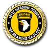 101st Airborne Division Screaming Eagles WWII Service Challenge Coin view 3