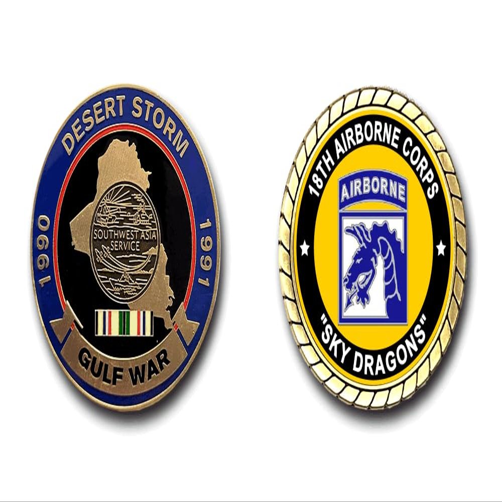 18th Airborne Corps Desert Storm/Gulf War Challenge Coin