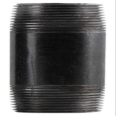 0.375 x 1.5 in. Black Steel Nipple